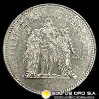 NA3 - FRANCIA - 50 FRANCS, 1978 - MONEDA DE PLATA