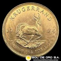 SUDAFRICA - KRUGERRAND, 1984 - MONEDA DE ORO