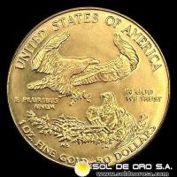 ESTADOS UNIDOS DE AMERICA - 50 DOLLARS, 1992 - MONEDA DE ORO