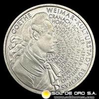 NA1 - ALEMANIA - 10 MARK - 1999.f- Subject: 250th Anniversary - Birth of J.W. von Goethe - MONEDA DE PLATA