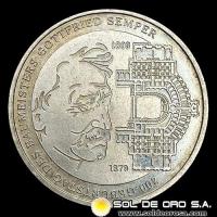 NA1 - ALEMANIA - 10 EUROS, 2003 - 200th BIRTHDAY OF GOTTFRIED SEMPER - MONEDA DE PLATA