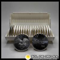 ANDORRA - 1 DINER, 2008 - TUBO DE 20 ONZAS DE PLATA PURA