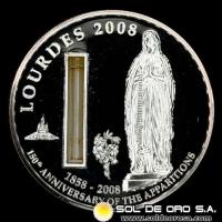 NA3 - REPUBLIC OF PALAU - 1 DOLLAR, 2008 - LOURDES - MONEDA CONMEMORATIVA