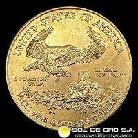 ESTADOS UNIDOS DE AMERICA - 25 DOLLARS, 2010 - AMERICAN EAGLE - MONEDA DE ORO