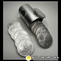 ESTADOS UNIDOS MEXICANOS - LIBERTY - TUBO DE 20 ONZAS DE PLATA