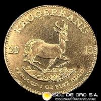 SUDAFRICA - KRUGERRAND, 2013 - MONEDA DE ORO