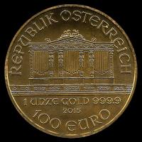 AUSTRIA - REPUBLIK OSTERREICH - 100 EURO, 2015 - ORQUESTA FILARMONICA - MONEDA DE ORO