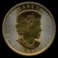 CANADA - 50 DOLLARS, 2015 - ELIZABETH II - MONEDA DE ORO