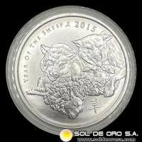 SILVER SHIELD - 2015 - YEAR OF THE SHEEP - ONZA DE PLATA PURA
