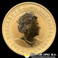 AUSTRALIA - 100 DOLLARS, 2021 - MONEDA DE ORO