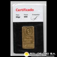 ALTESSE - ARGENTINA - 50 GRAMOS - BARRA DE ORO 24K