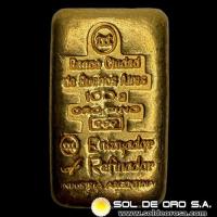 BANCO DE LA CIUDAD DE BUENOS AIRES - BARRA DE 100 GRAMOS - ORO 999 - INDUSTRIA ARGENTINA