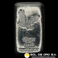 CNT MINTING - 10 OUNCES - BARRA DE PLATA 999