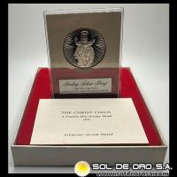 ESTADOS UNIDOS DE AMERICA - THE CHRIST CHILD - THE FRANKLIN MINT - MEDALLA DE PLATA 925