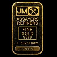 JOHNSON MATTHEY - 1 OUNCE - BARRA DE ORO 24K