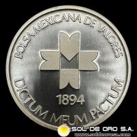 MEXICO - BOLSA MEXICANA DE VALORES - CENTRO BURSATIL - 1990 - MEDALLA DE PLATA 999