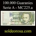 Billetes 1998 4- 100.000 Guaranes